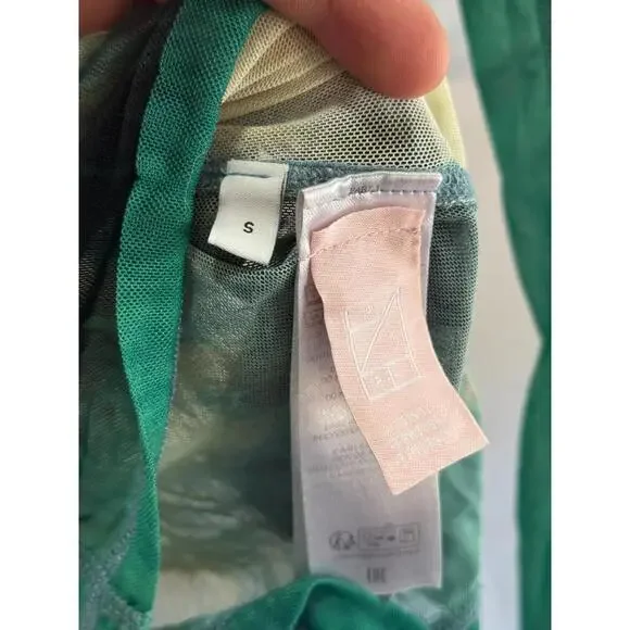 JW Anderson Cat Graphic Multicolor Mesh Top Size S with Fabric Pull - Picture 7 of 10